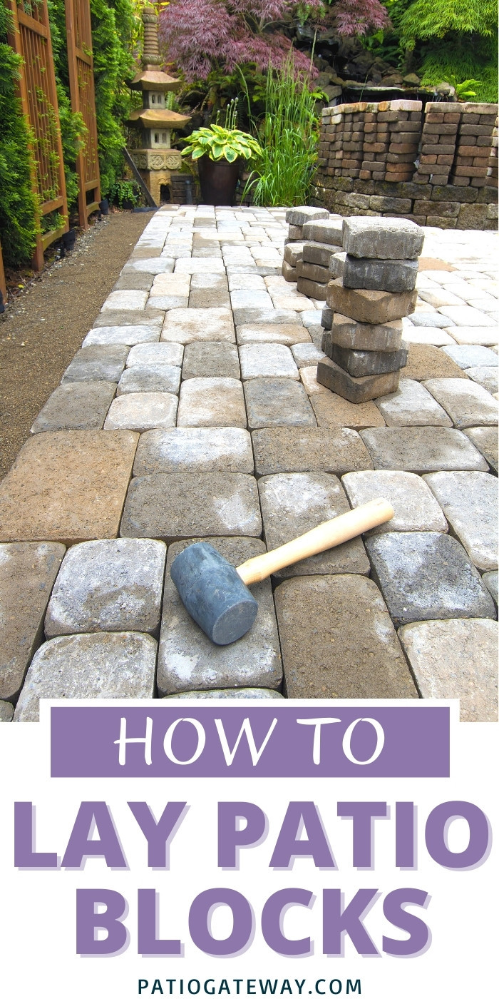 How to Lay Patio Blocks the Easy Way Patio Gateway
