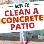 Cleaning a concrete patio with no chemicals | Chemical-free concrete cleaning | How to clean a concrete patio | Cleaning concrete without a pressure washer | #patio #concretepatio #patiocleaning #outdoorcleaning #chemicalfree