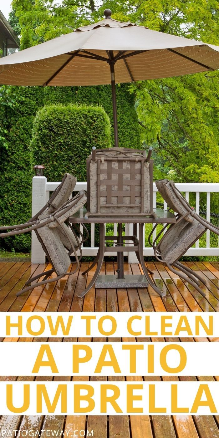 How to Clean a Patio Umbrella Patio Gateway