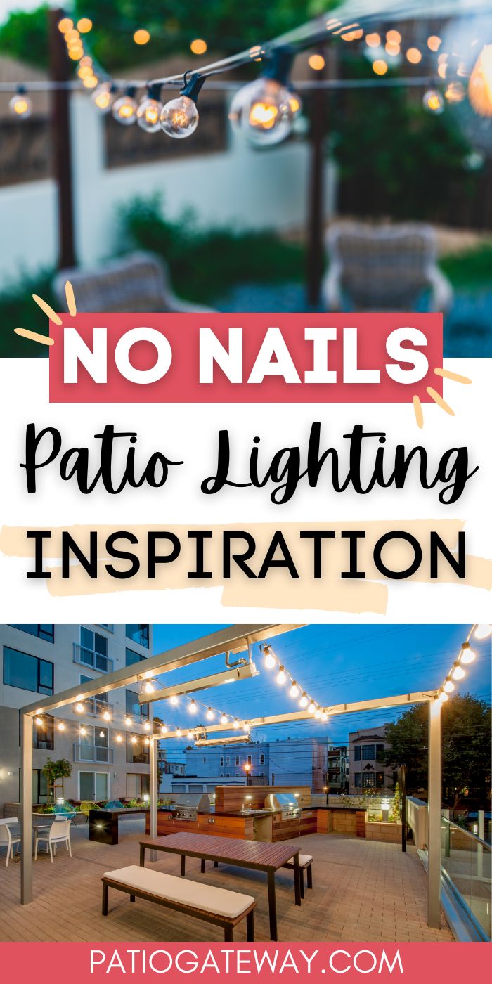 How to Hang Patio Lights Without Nails Patio Gateway