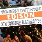 Outdoor Edison String Lights | Best Outdoor Lights | Lights for Pergolas | Hanging Deck Lights | String Lights for Hanging Outdoors | Edison Bulb Style Lights | Edison Blub Lights | #edisonbulb #edisonlights #patiolights #decklights