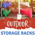Outdoor Canoe Storage Rack | Best Canoe Storage | Overhead Canoe Hoist | How to Store Canoes | Can you Leave Canoes on the Ground | Safe Canoe Storage | #canoes #canoing #kayak #storage #rack