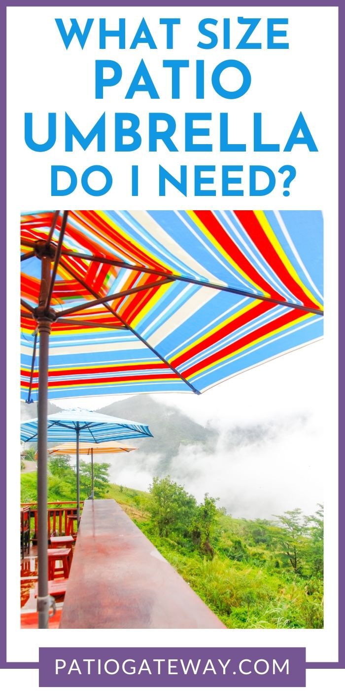 What Size Patio Umbrella Do I Need? Patio Gateway